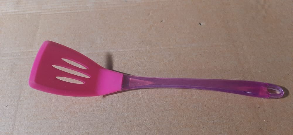 2755 KITCHEN TURNER HEAT RESISTANT SILICONE NON-STICK SILICONE TURNER GRIP WITH LONG HANDLE COOKING TURNER DeoDap 2755 KITCHEN TURNER HEAT RESISTANT SILICONE NON-STICK SILICONE TURNER GRIP WITH LONG HANDLE COOKING TURNER DeoDap
